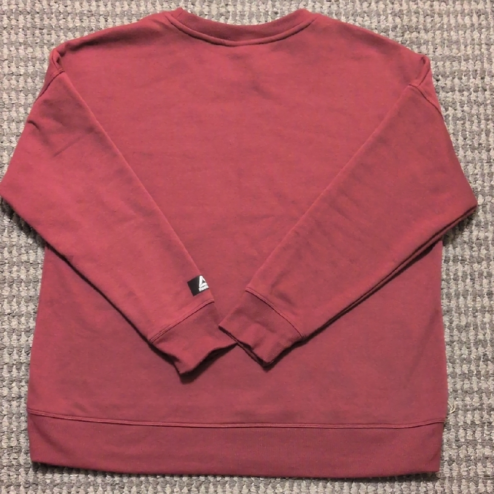 Reebok Maroon Sweatshirt with White Logo - Picture 6 of 7